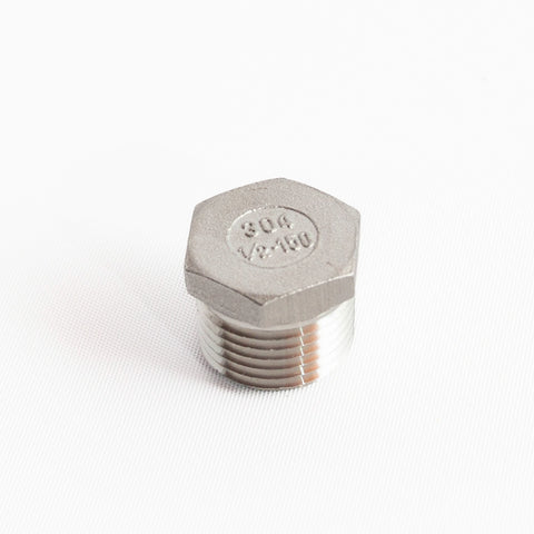 1/2" NPT Hex Plug for Brew Kettle
