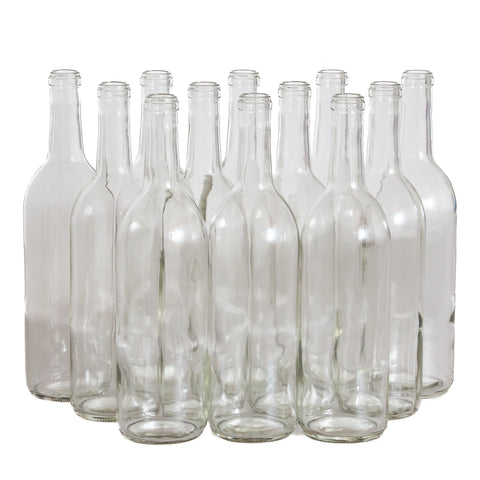 750 mL Clear Wine Bottles