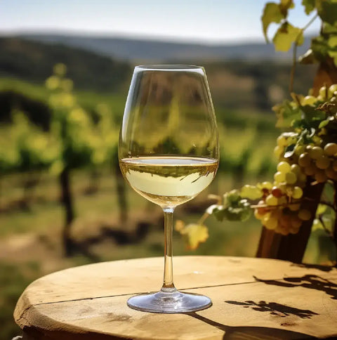 Glass of Homemade Chardonnay