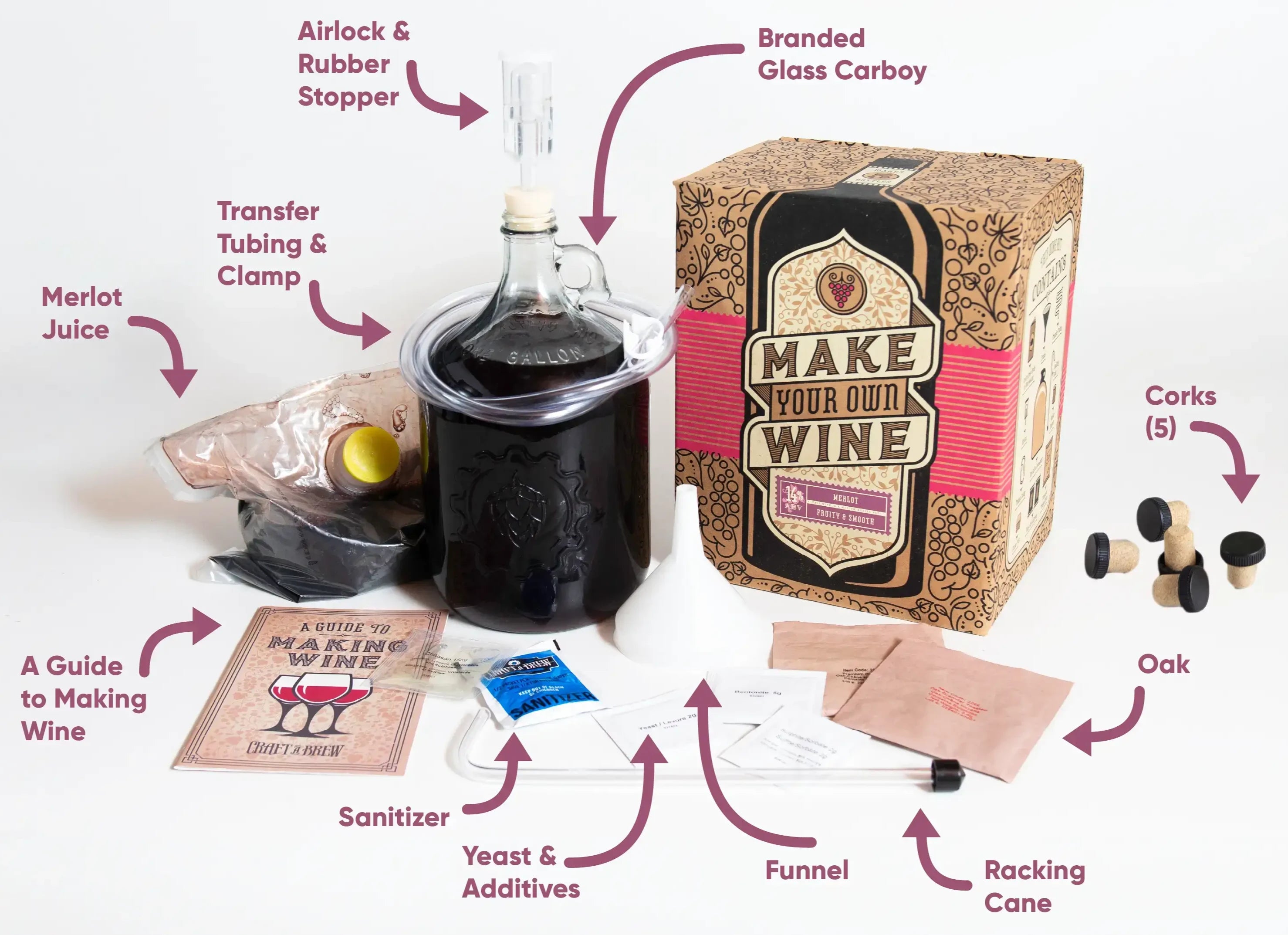 Inside the Cabernet Sauvignon Wine Kit