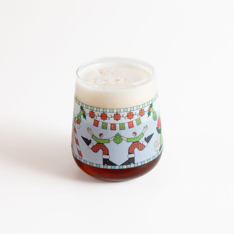 Craft A Brew Holiday Stemless Beer Glass
