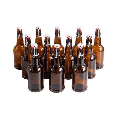 16 Oz. Flip Top Beer Bottles