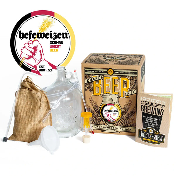 【新品】Craft a Brew 自家醸造ビールキット ヘフェヴァイツェン Hefeweizen Beer Making Kit | Classic German Wheat Ale