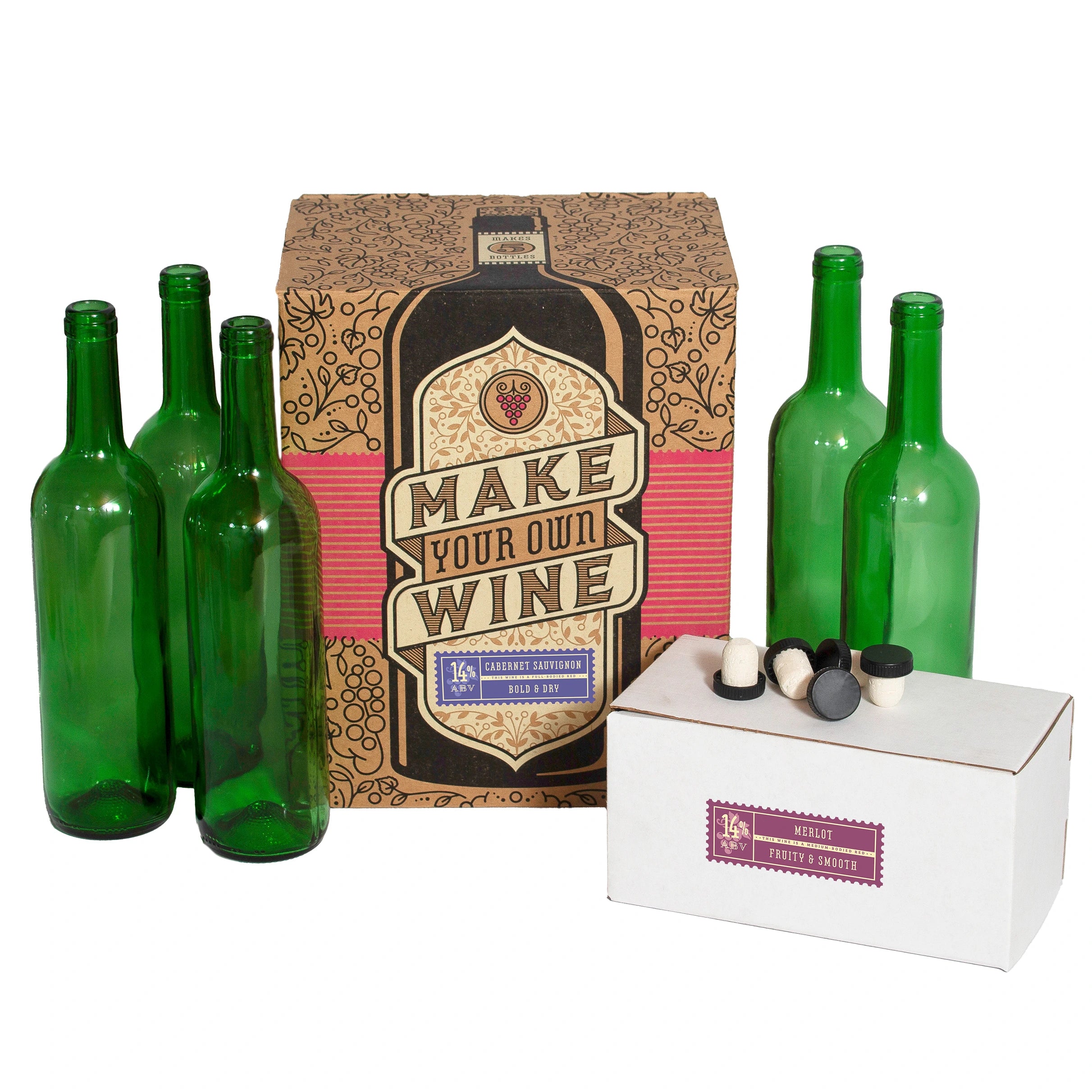 BrewMaster Fruit Wine Homebrewing Kit – 2-Gallon Starter Set For Winemaking At Home