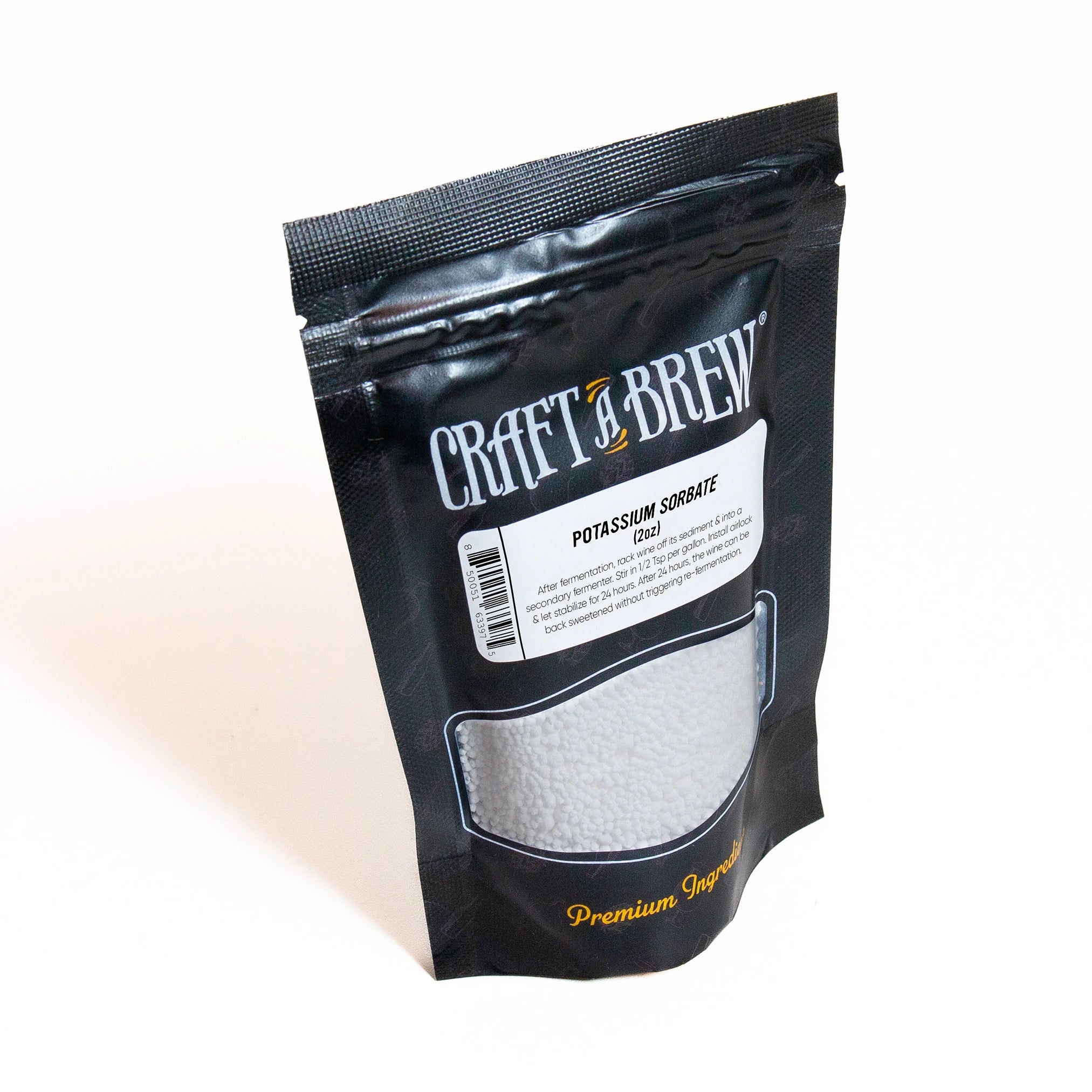 Craft A Brew Potassium Sorbate - 2oz Wine Stabilizer For Backsweetening Mead, Cider & Home Brews