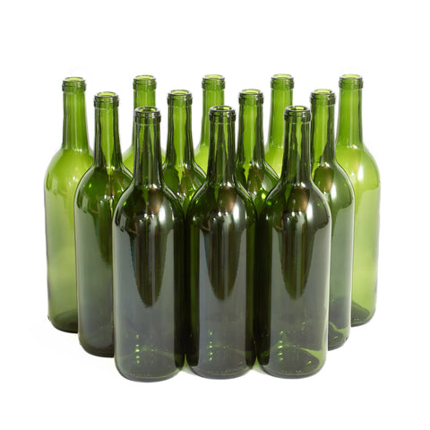 750 mL Green Wine Bottles