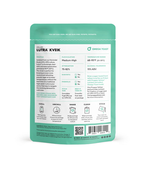 Omega Yeast | OYL-071 Lutra® Kveik | Double Pitch