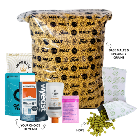 Black Abyss Schwarzbier Dark German Lager - 5 Gallon All Grain Beer Recipe Kit