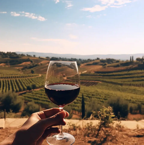 Glass of Homemade Cabernet Sauvignon Wine