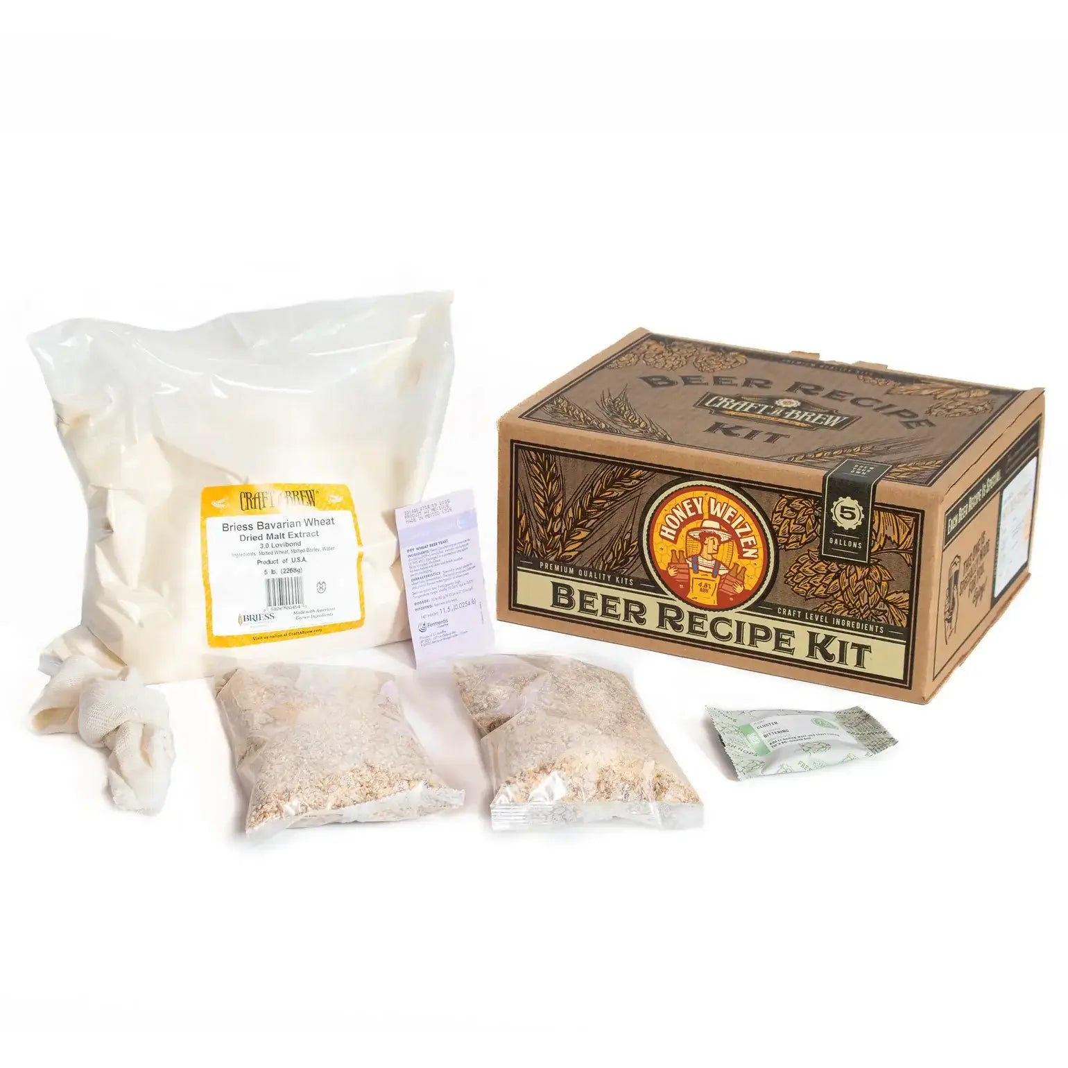 Craft A Brew Hefeweizen Kit – Make 1 Gallon Of Citrusy Banana-Clove Beer At Home