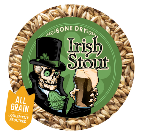 Bone Dry Irish Stout - 5 Gallon All Grain Beer Recipe Kit