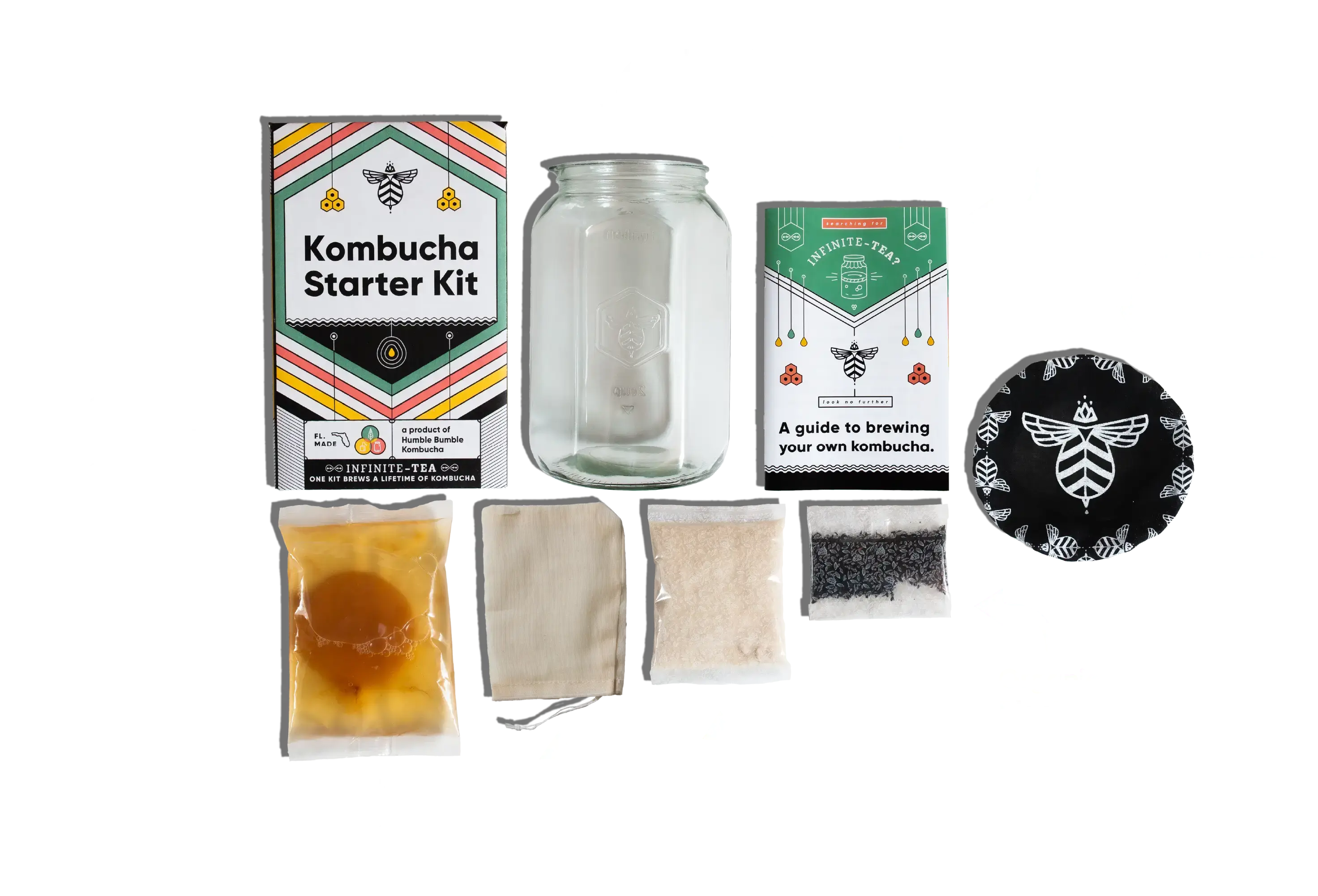 Craft A Brew Kombucha Tea Starter Kit | 1 Gallon Capacity | Complete Home  Brewing Starter Kit for Crafting Fresh and Healthy Kombucha | Includes  SCOBY