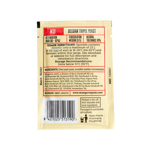 Mangrove Jack's M31 Belgian Tripel Yeast