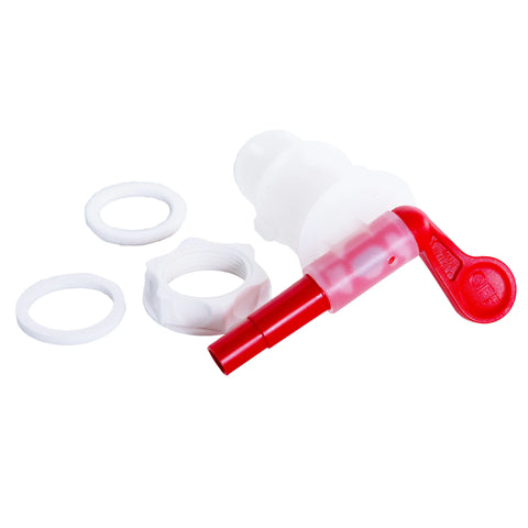 Plastic Spigot for Fermenting Buckets – Rotating Tap with Lock Nut & Gaskets