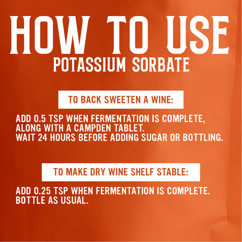 Potassium Sorbate - Stabilizer for Backsweetening