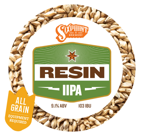 Sixpoint Resin IIPA (Sixpoint Brewery) - 5 Gallon All Grain Beer Recipe Kit