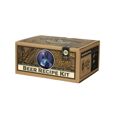 Black Abyss Schwarzbier Dark German Lager 5 Gallon Beer Recipe Kit