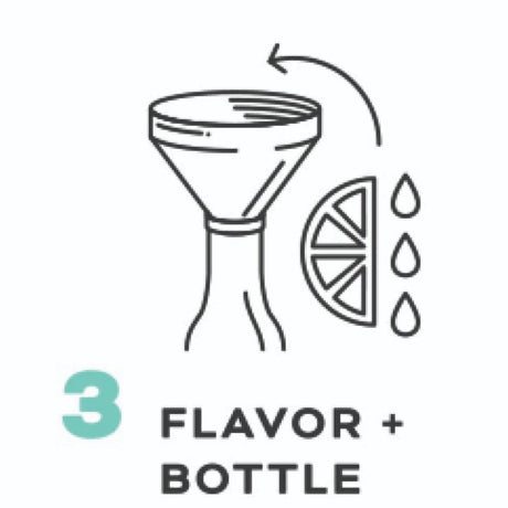 Making Hard Seltzer Step 3: Flavor and Bottle
