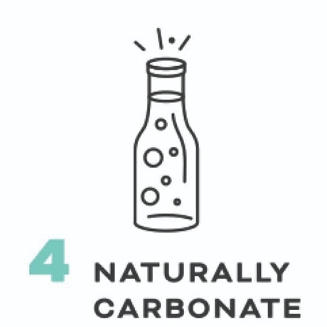 Making Hard Seltzer Step 4: Naturally Carbonate