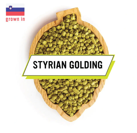 Rusty Golding Styrian Golding Hops for Home Brewing | 1oz Fresh Pellets