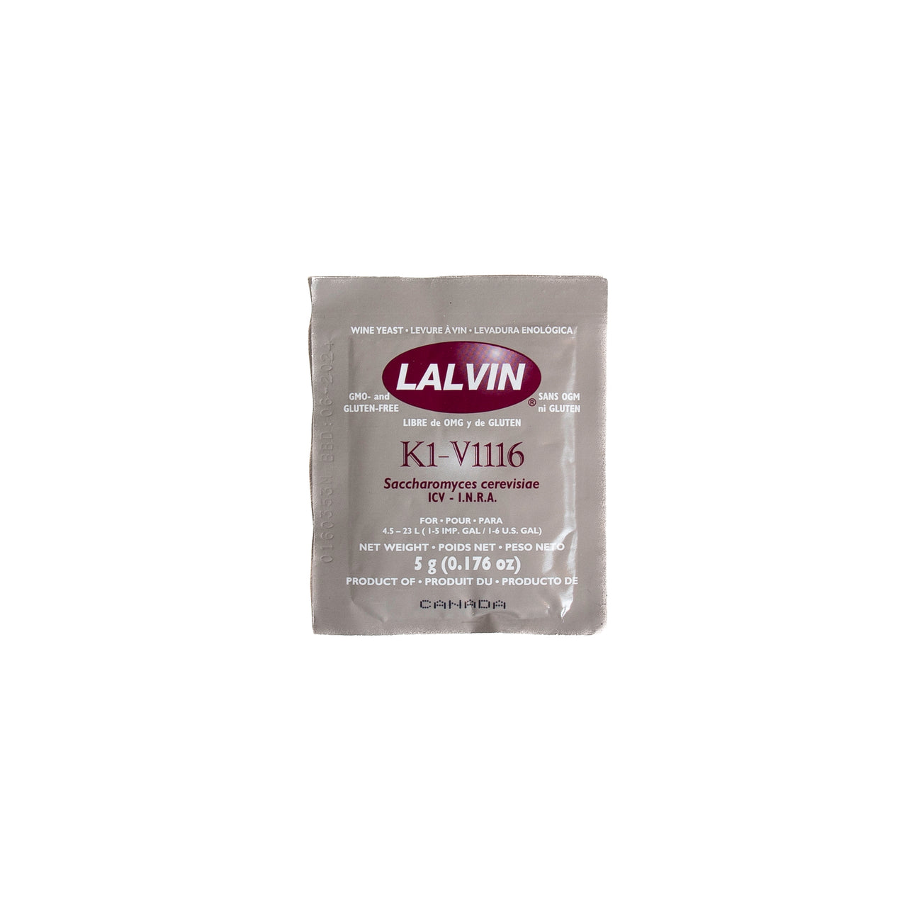 Lalvin k1 v1116 wine yeast craft a brew