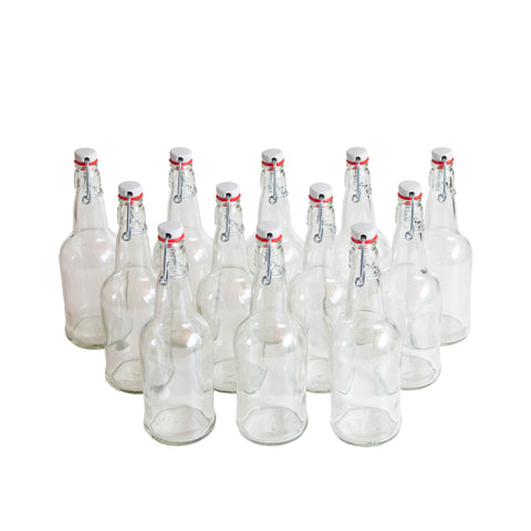 16 Oz. Flip Top Beer Bottles