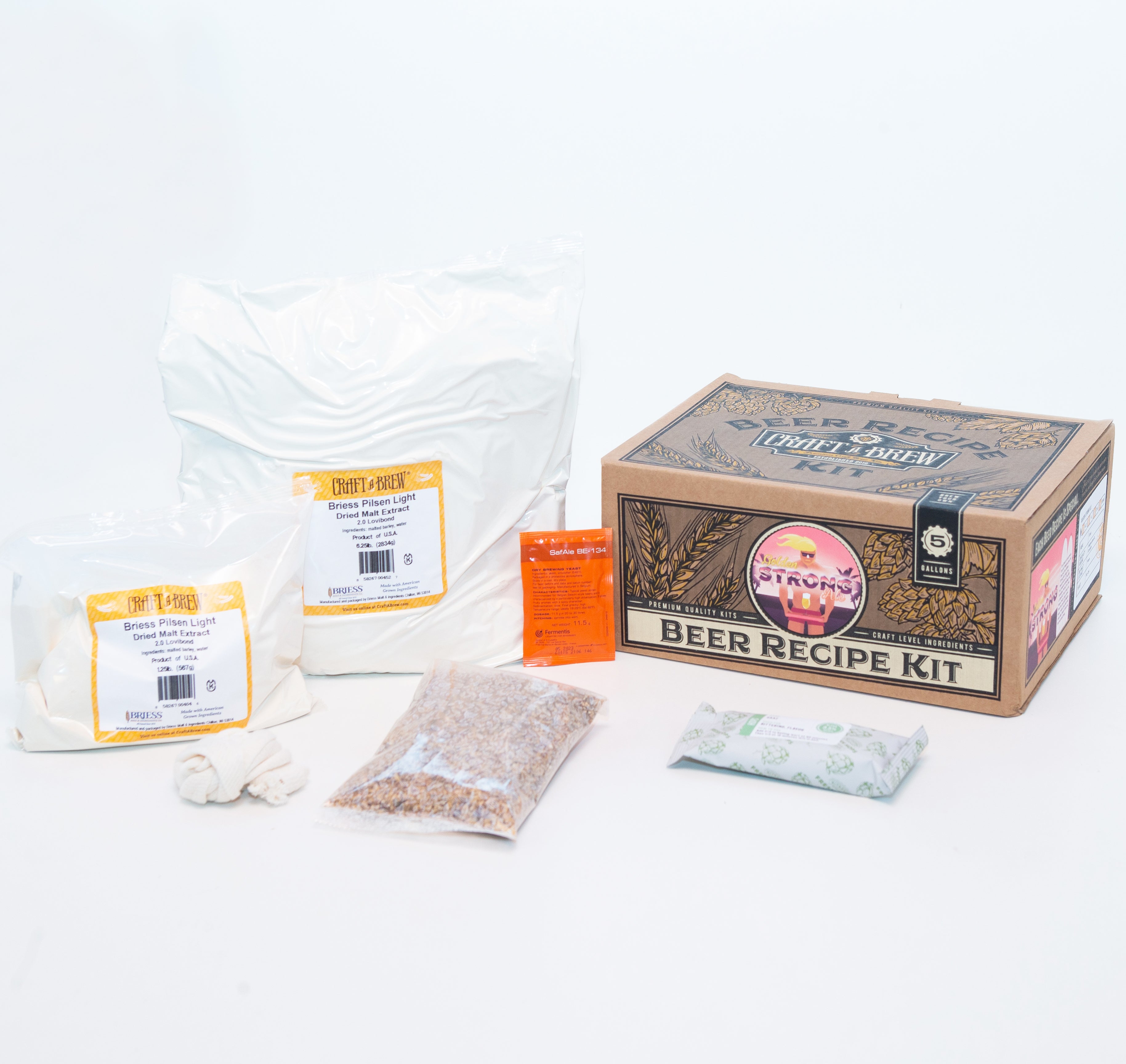 Belgian Style Golden Ale Complete Beer Brewing store Ingredient Kit- Makes 5 Gallons