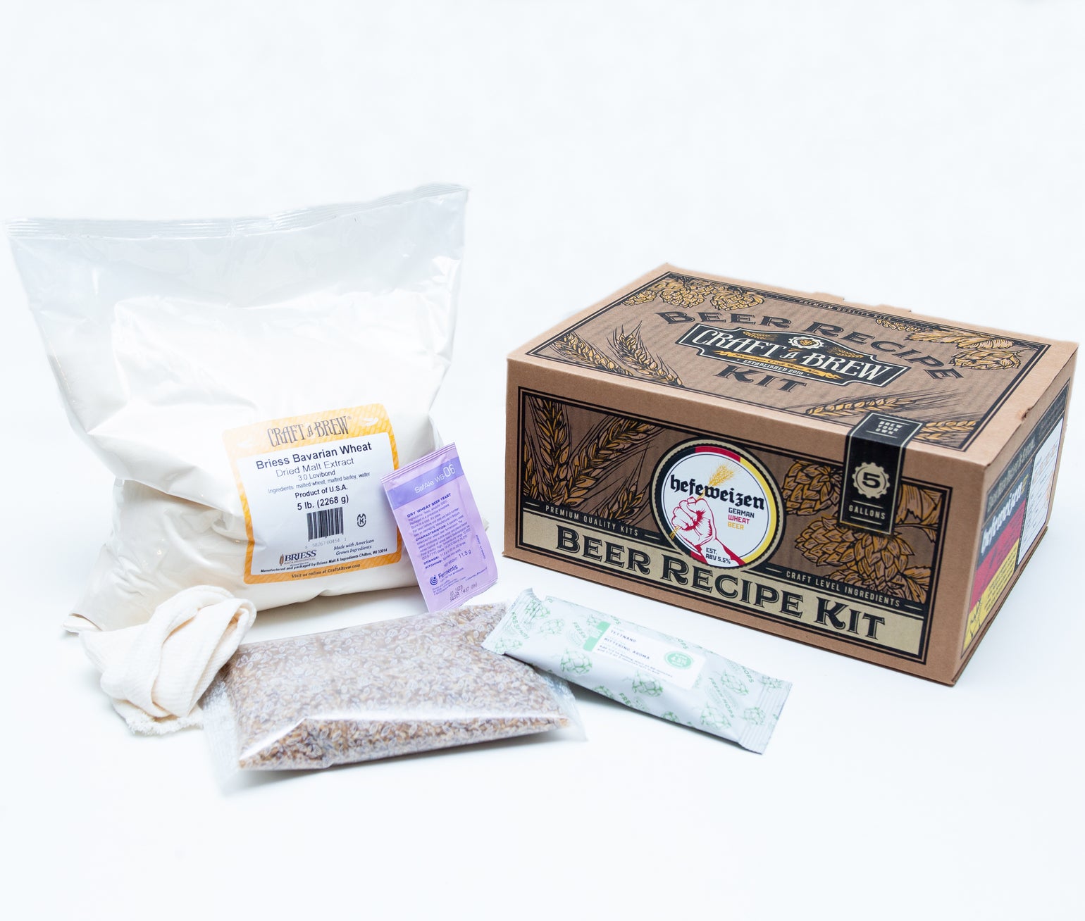 Hefeweizen 5 Gallon Beer Recipe Kit Craft a Brew