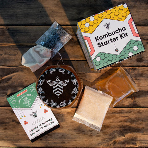 Deluxe Kombucha Brewing Kit with Kombucha SCOBY and Six Flip Top Bottl –  Joshua Tree Kombucha