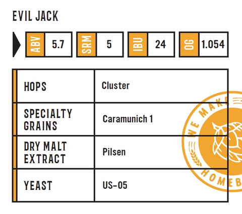 Evil Jack 5 Gallon Beer Recipe Kit